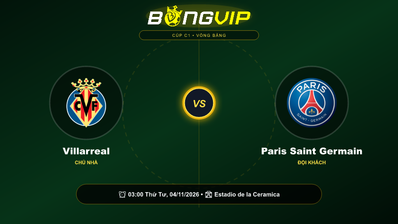 Soi kèo 03:00-04/11 Villarreal vs Paris Saint Germain – Cuộc chiến đỉnh cao