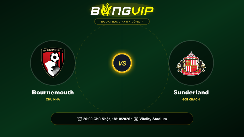 Soi kèo 20:00-18/10 Bournemouth vs Sunderland – Tận dụng lợi thế