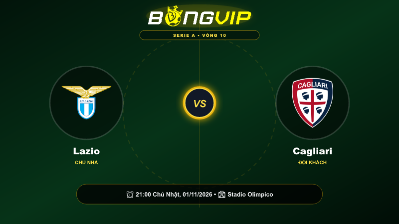 Soi kèo 21:00-01/11 Lazio vs Cagliari – Cuộc chiến đỉnh cao